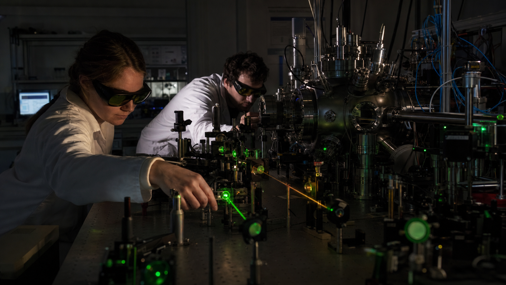 Eksperiment s ionskim kvantnim računalom i laserskom optikom