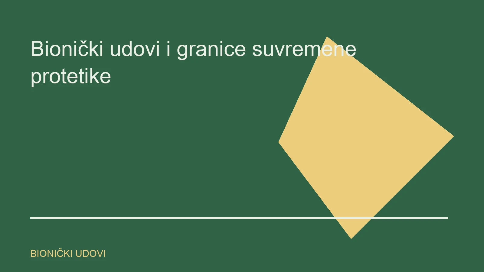 Urednička ilustracija za temu bionički udovi